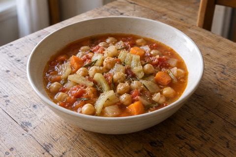 Chickpea and fennel soup